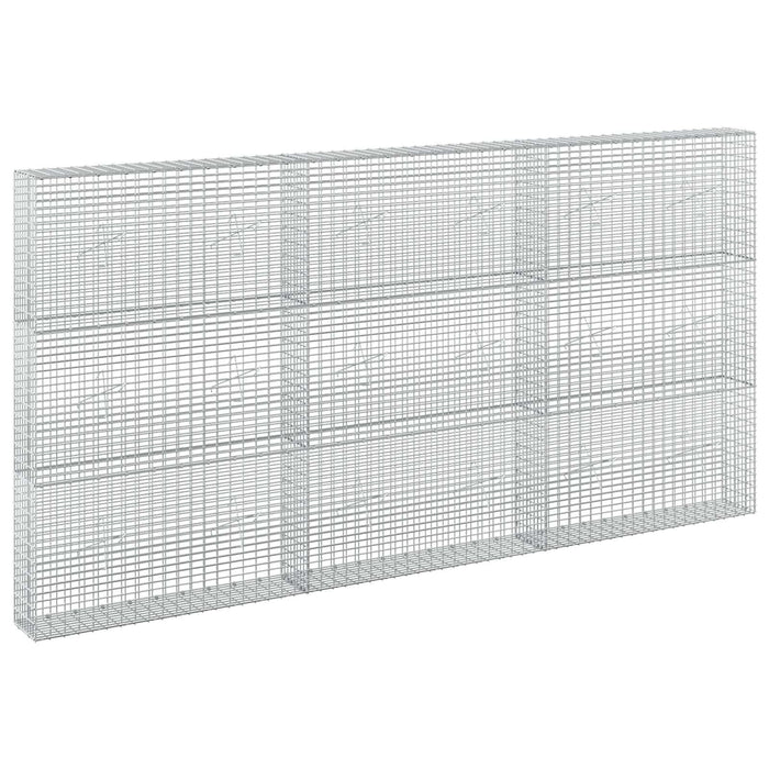 Gabion cu fir de 3,5 mm și plasă de 5x2,5 cm 300x20x150 cm WALTI