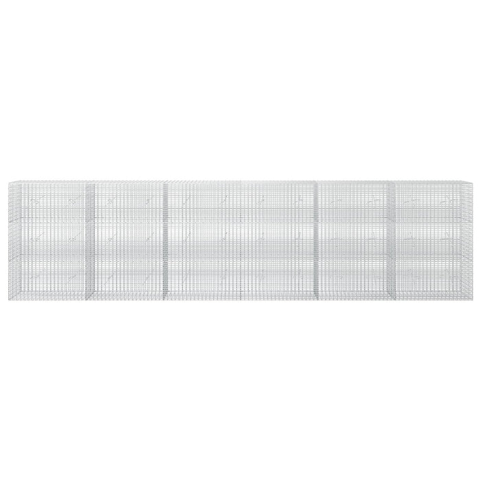 Gabion cu fir de 3,5 mm și plasă de 5x2,5 cm 600x20x150 cm WALTI
