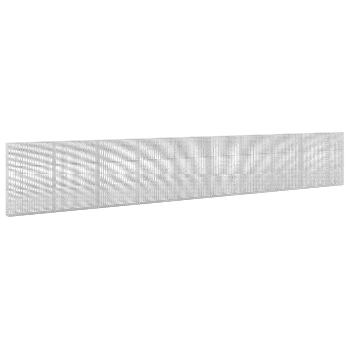 Gabion cu fir de 3,5 mm și plasă de 5x2,5 cm 950x20x150 cm WALTI
