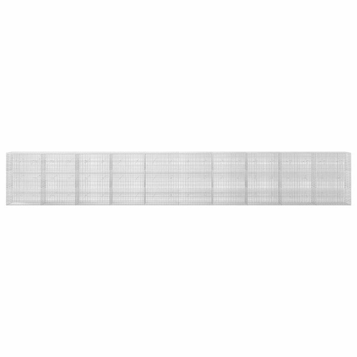 Gabion cu fir de 3,5 mm și plasă de 5x2,5 cm 1000x20x150 cm - WALTI WALTI