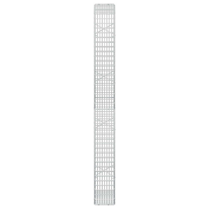 Gabion cu fir de 3,5 mm și plasă de 5x2,5 cm 50x20x200 cm WALTI