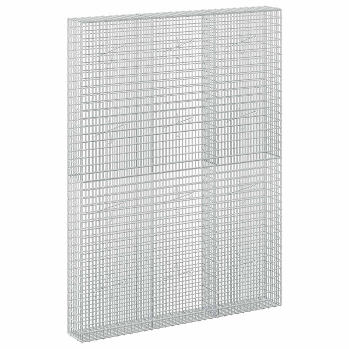 Gabion cu fir de 3,5 mm și plasă de 5x2,5 cm 150x20x200 cm - WALTI WALTI