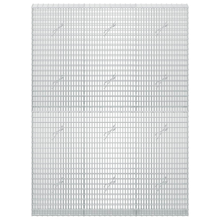 Gabion cu fir de 3,5 mm și plasă de 5x2,5 cm 150x20x200 cm - WALTI WALTI