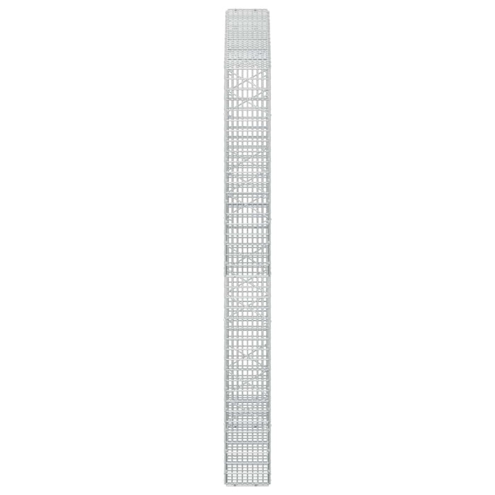 Gabion cu fir de 3,5 mm și plasă de 5x2,5 cm 150x20x200 cm - WALTI WALTI