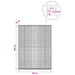 Gabion cu fir de 3,5 mm și plasă de 5x2,5 cm 150x20x200 cm - WALTI WALTI