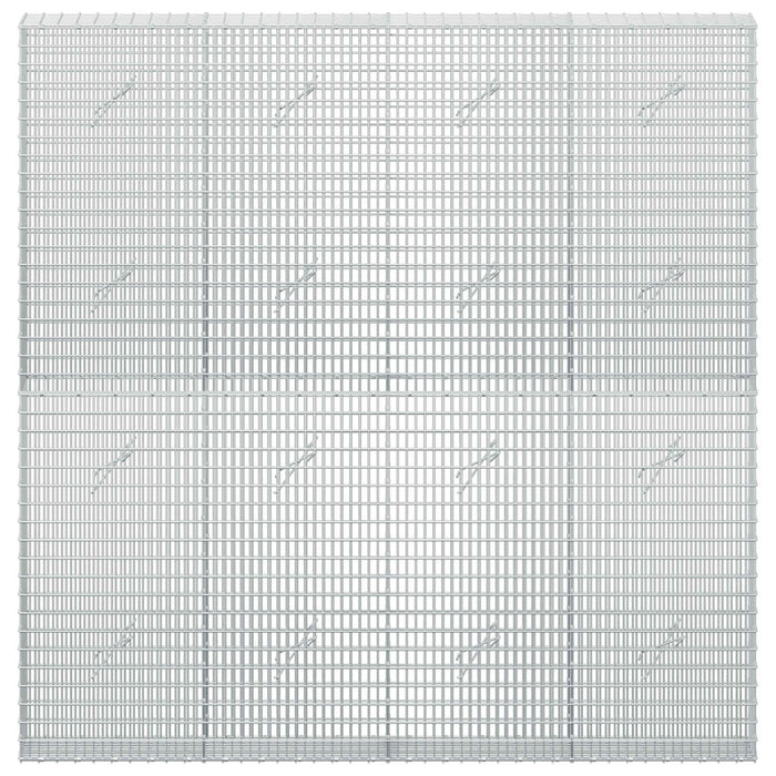 Gabion cu fir de 3,5 mm și plasă de 5x2,5 cm 200x20x200 cm - WALTI WALTI