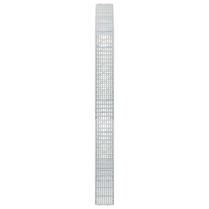 Gabion cu fir de 3,5 mm și plasă de 5x2,5 cm 200x20x200 cm - WALTI WALTI