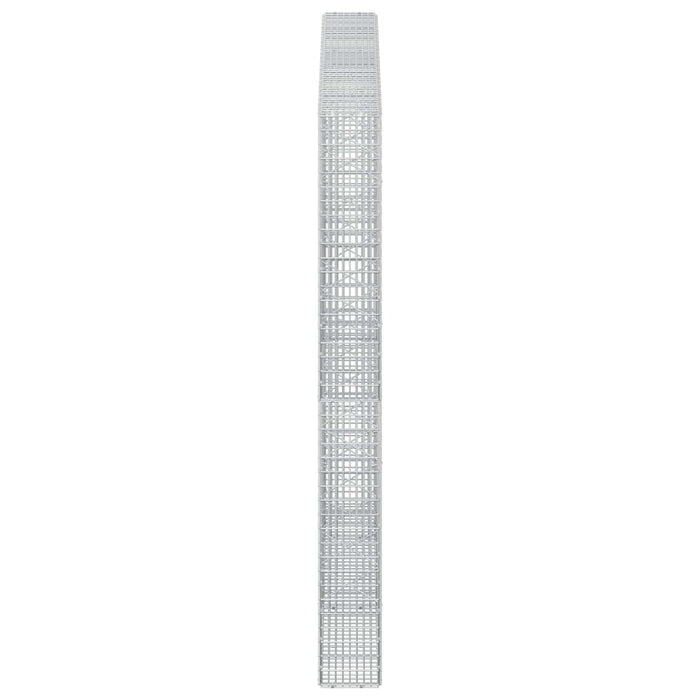 Gabion cu fir de 3,5 mm și plasă de 5x2,5 cm 250x20x200 cm - WALTI WALTI