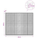 Gabion cu fir de 3,5 mm și plasă de 5x2,5 cm 250x20x200 cm - WALTI WALTI