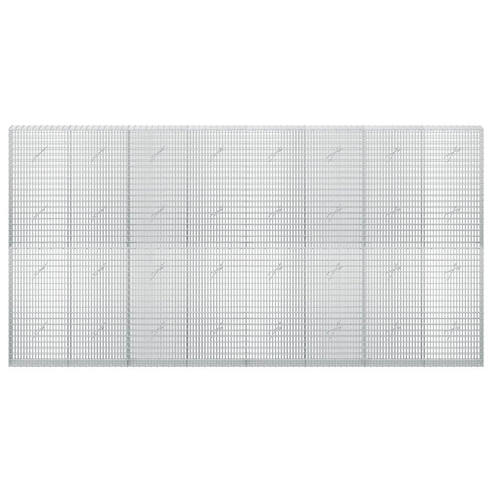 Gabion cu fir de 3,5 mm și plasă de 5x2,5 cm 400x20x200 cm WALTI