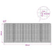 Gabion cu fir de 3,5 mm și plasă de 5x2,5 cm 500x20x200 cm - WALTI WALTI