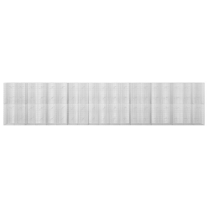 Gabion cu fir de 3,5 mm și plasă de 5x2,5 cm 950x20x200 cm - WALTI WALTI