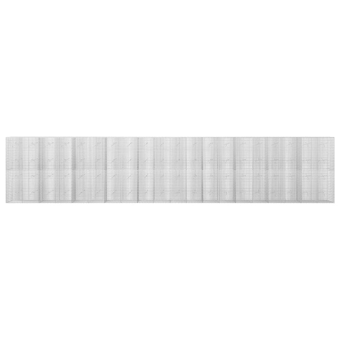 Gabion cu fir de 3,5 mm și plasă de 5x2,5 cm 1000x20x200 cm WALTI