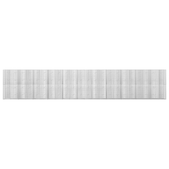 Gabion cu fir de 3,5 mm și plasă de 5x2,5 cm 1100x20x200 cm WALTI