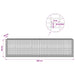Gabion cu fir de 3,5 mm și plasă de 5x2,5 cm 200x30x50 cm - WALTI WALTI