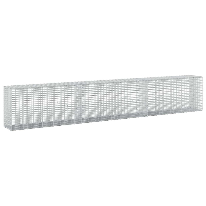 Gabion cu fir de 3,5 mm și plasă de 5x2,5 cm 300x30x50 cm WALTI