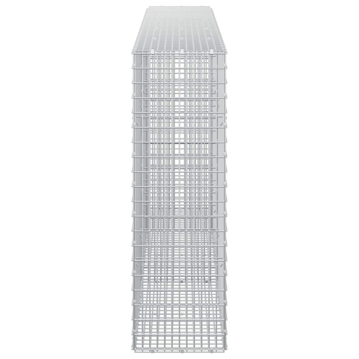 Gabion cu fir de 3,5 mm și plasă de 5x2,5 cm 250x30x100 cm WALTI