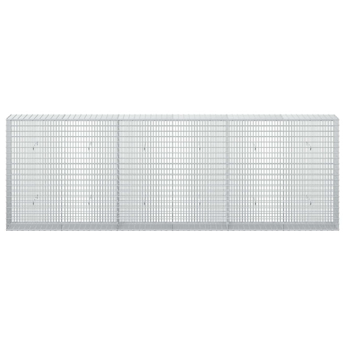 Gabion cu fir de 3,5 mm și plasă de 5x2,5 cm 300x30x100 cm - WALTI WALTI