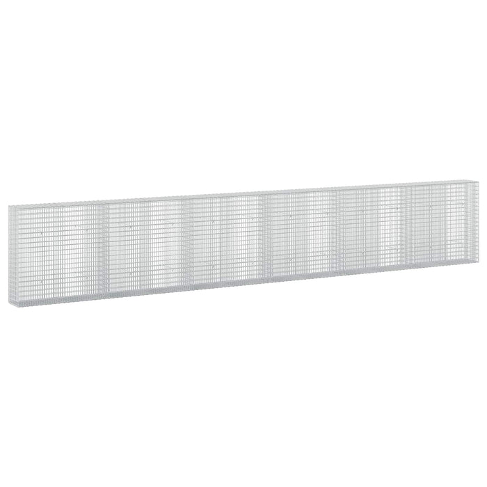 Gabion cu fir de 3,5 mm și plasă de 5x2,5 cm 600x30x100 cm - WALTI WALTI