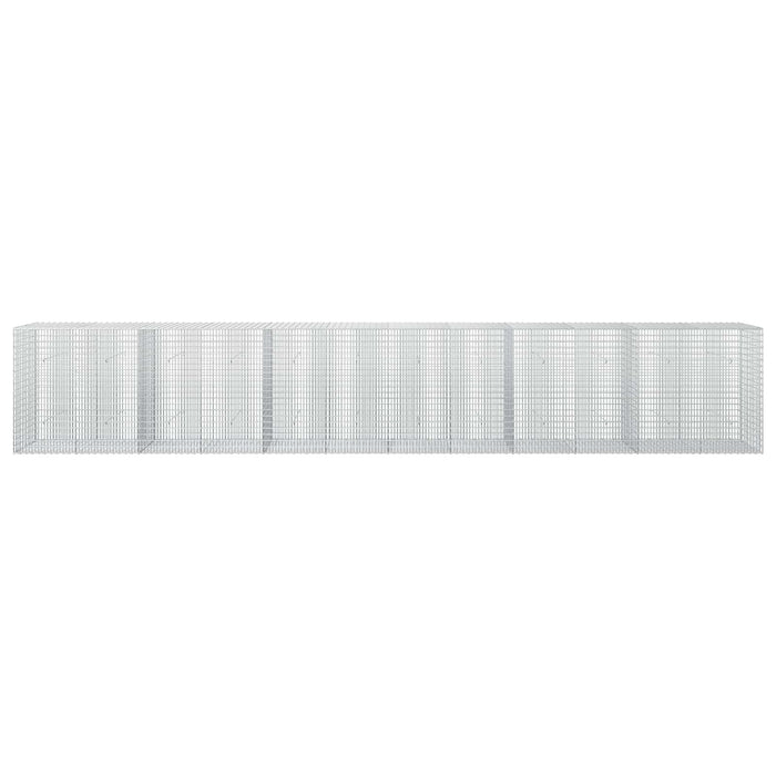 Gabion cu fir de 3,5 mm și plasă de 5x2,5 cm 600x30x100 cm - WALTI WALTI