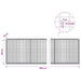 Gabion cu fir de 3,5 mm și plasă de 5x2,5 cm 1000x30x100 cm - WALTI WALTI