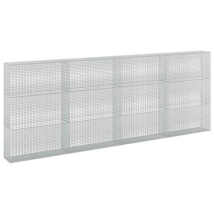 Gabion cu fir de 3,5 mm și plasă de 5x2,5 cm 400x30x150 cm - WALTI WALTI