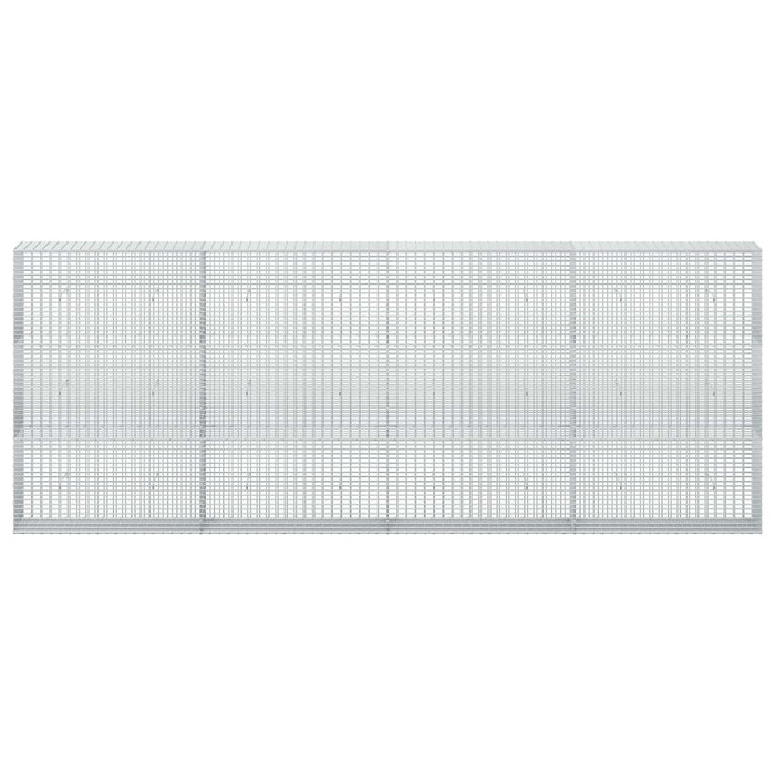 Gabion cu fir de 3,5 mm și plasă de 5x2,5 cm 400x30x150 cm - WALTI WALTI