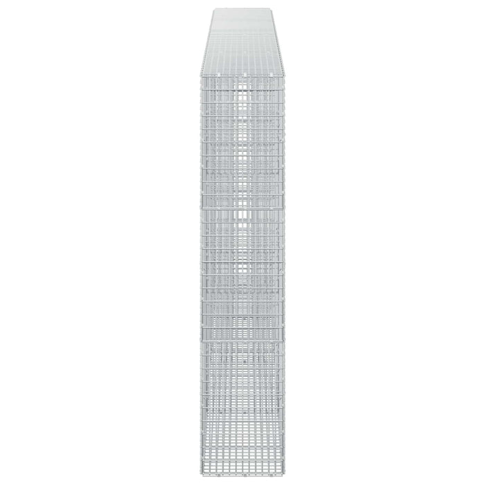 Gabion cu fir de 3,5 mm și plasă de 5x2,5 cm 400x30x150 cm - WALTI WALTI