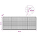 Gabion cu fir de 3,5 mm și plasă de 5x2,5 cm 400x30x150 cm - WALTI WALTI