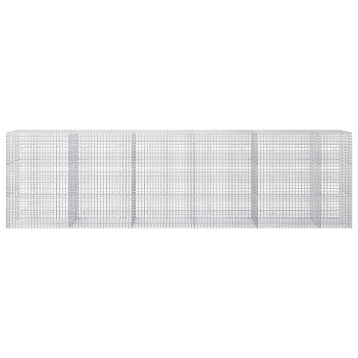 Gabion cu fir de 3,5 mm și plasă de 5x2,5 cm 550x30x150 cm WALTI