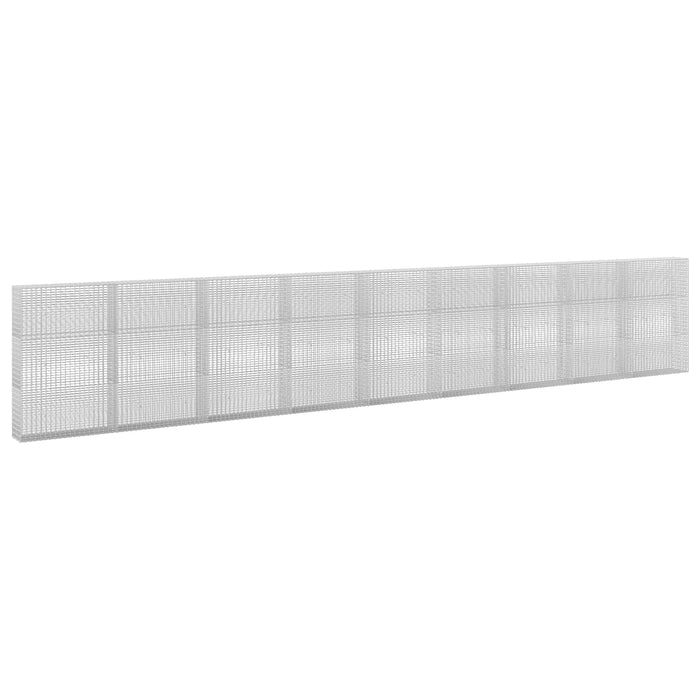 Gabion cu fir de 3,5 mm și plasă de 5x2,5 cm 900x30x150 cm WALTI