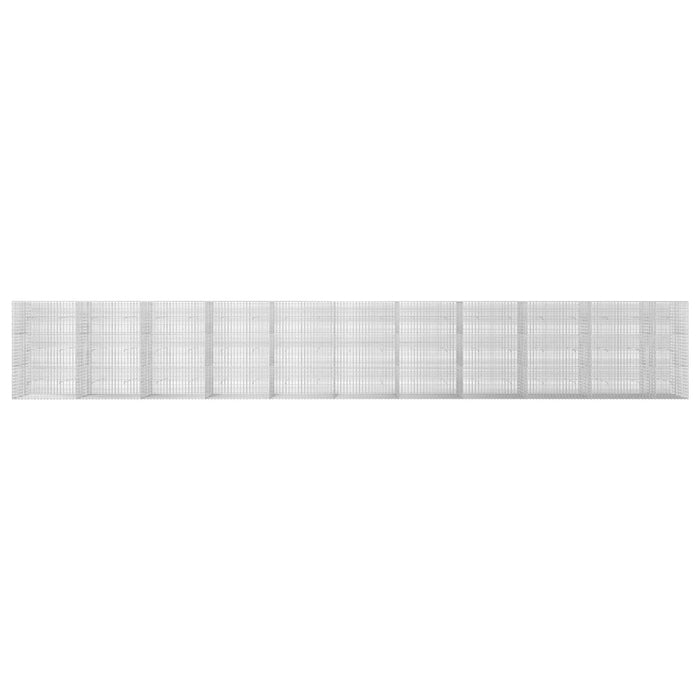 Gabion cu fir de 3,5 mm și plasă de 5x2,5 cm 1050x30x150 cm WALTI