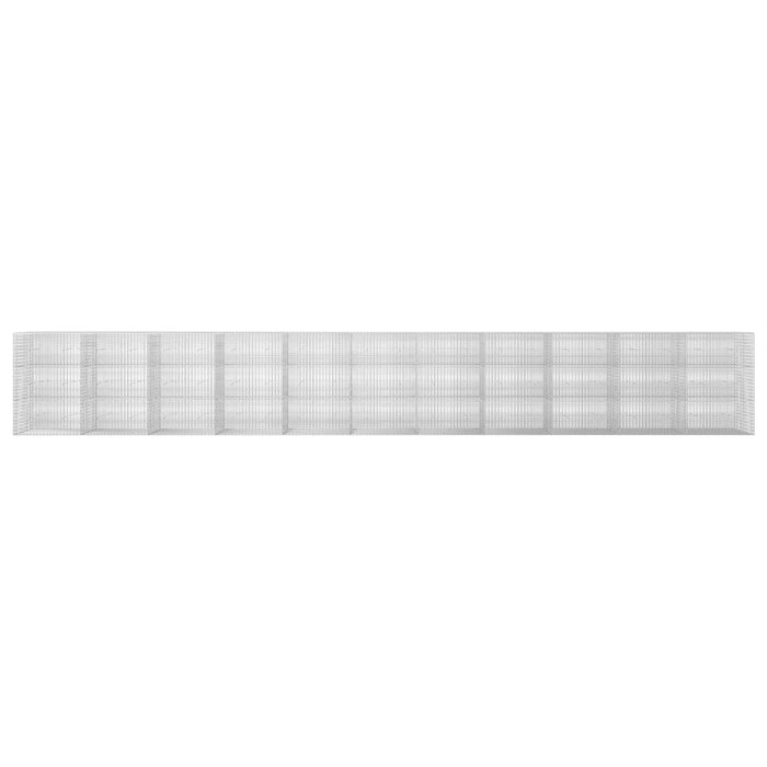 Gabion cu fir de 3,5 mm și plasă de 5x2,5 cm 1100x30x150 cm WALTI