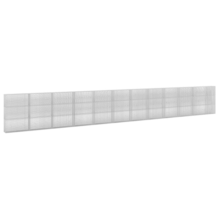 Gabion cu fir de 3,5 mm și plasă de 5x2,5 cm 1150x30x150 cm WALTI
