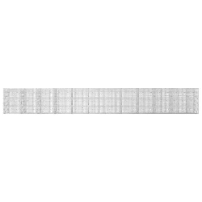 Gabion cu fir de 3,5 mm și plasă de 5x2,5 cm 1150x30x150 cm WALTI