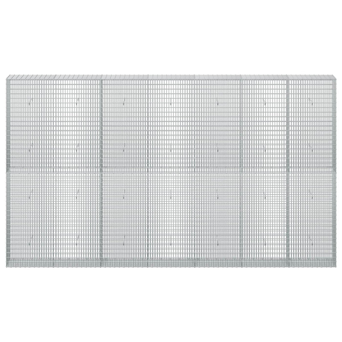 Gabion cu fir de 3,5 mm și plasă de 5x2,5 cm 350x30x200 cm WALTI