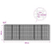 Gabion cu fir de 3,5 mm și plasă de 5x2,5 cm 600x30x200 cm - WALTI WALTI