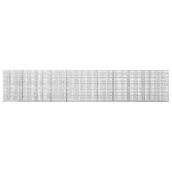 Gabion cu fir de 3,5 mm și plasă de 5x2,5 cm 1050x30x200 cm WALTI