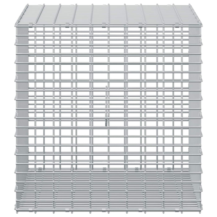 Gabion cu fir de 3,5 mm și plasă de 5x2,5 cm 50x50x50 cm WALTI