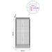 Gabion cu fir de 3,5 mm și plasă de 5x2,5 cm 50x50x100 cm - WALTI WALTI