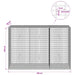 Gabion cu fir de 3,5 mm și plasă de 5x2,5 cm 150x50x100 cm - WALTI WALTI