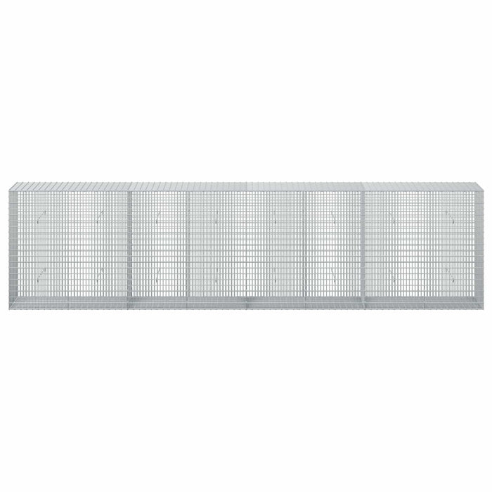 Gabion cu fir de 3,5 mm și plasă de 5x2,5 cm 400x50x100 cm - WALTI WALTI