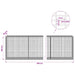 Gabion cu fir de 3,5 mm și plasă de 5x2,5 cm 700x50x100 cm - WALTI WALTI