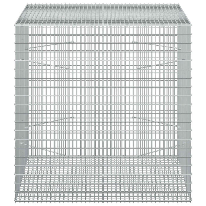 Gabion cu fir de 3,5 mm și plasă de 5x2,5 cm 100x100x100 cm WALTI