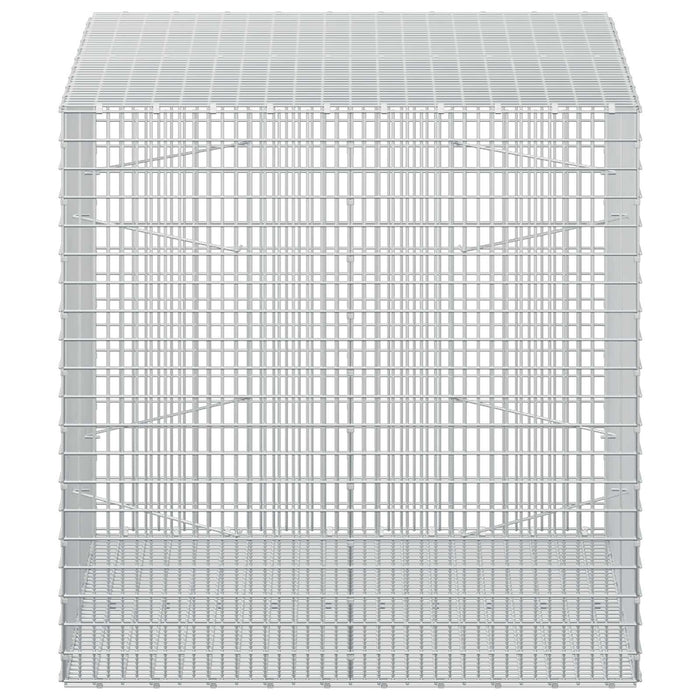 Gabion cu fir de 3,5 mm și plasă de 5x2,5 cm 100x100x100 cm WALTI