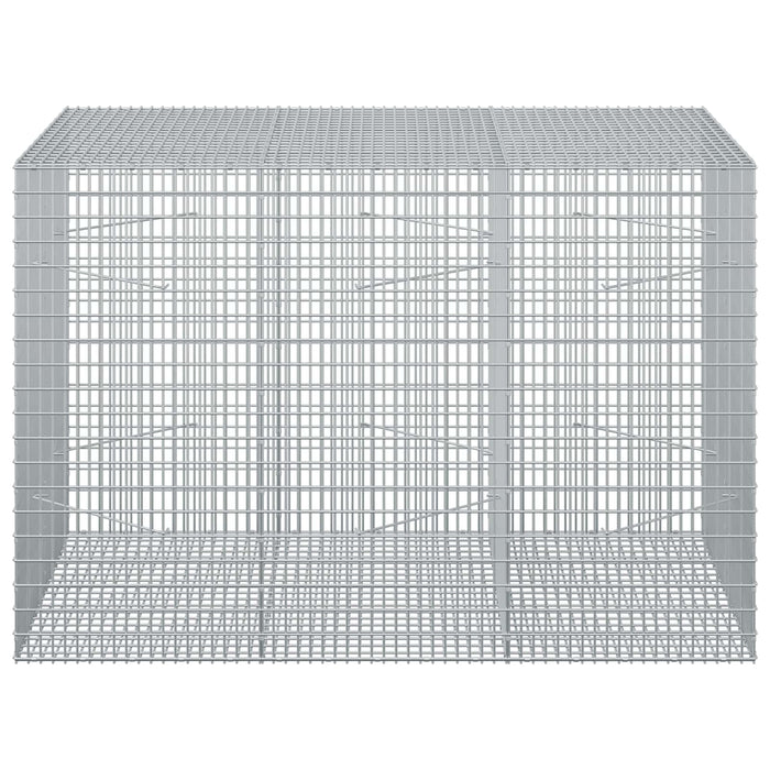 Gabion cu fir de 3,5 mm și plasă de 5x2,5 cm 150x100x100 cm - WALTI WALTI