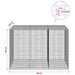Gabion cu fir de 3,5 mm și plasă de 5x2,5 cm 150x100x100 cm - WALTI WALTI
