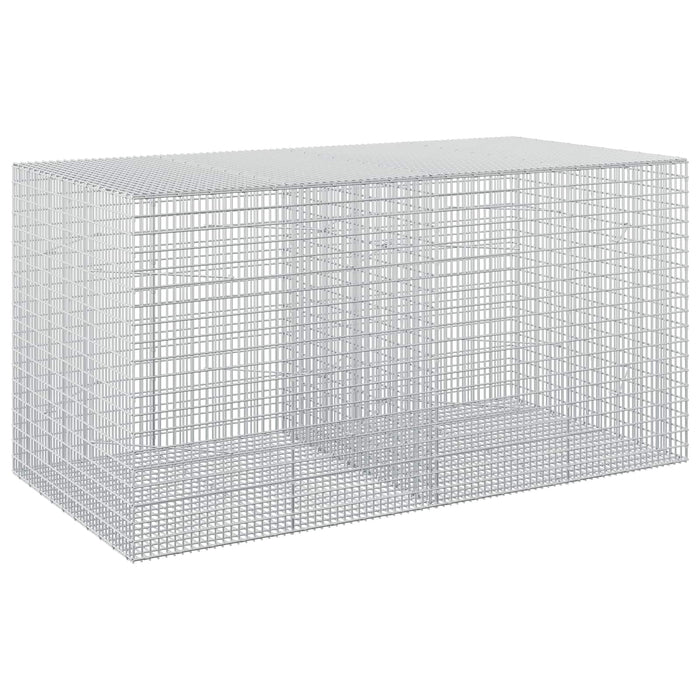 Gabion cu fir de 3,5 mm și plasă de 5x2,5 cm 200x100x100 cm - WALTI WALTI
