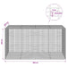 Gabion cu fir de 3,5 mm și plasă de 5x2,5 cm 200x100x100 cm - WALTI WALTI