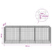 Gabion cu fir de 3,5 mm și plasă de 5x2,5 cm 300x100x100 cm - WALTI WALTI